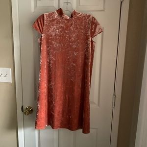 Madewell XXS Crushed Velvet Mockneck dress NWT